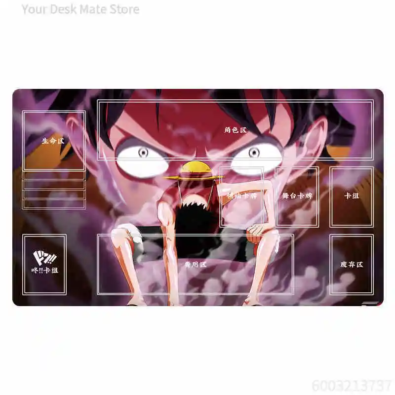 One Piece Ace Themed Playmat Waterproof Anti-slip Desk Mat for TCG