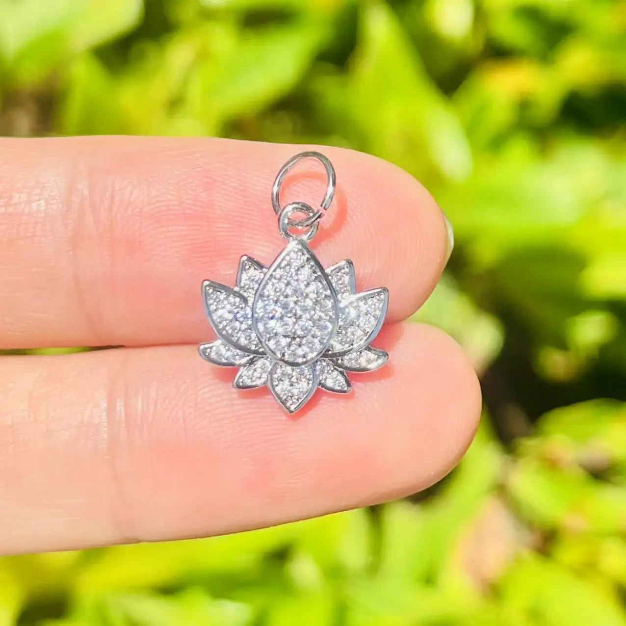 5 قطع الزركون تمهيد النحاس زهرة لوتس سحر النتائج مجوهرات للنساء اليدوية والمجوهرات سوار القرط قلادة الإبداعات