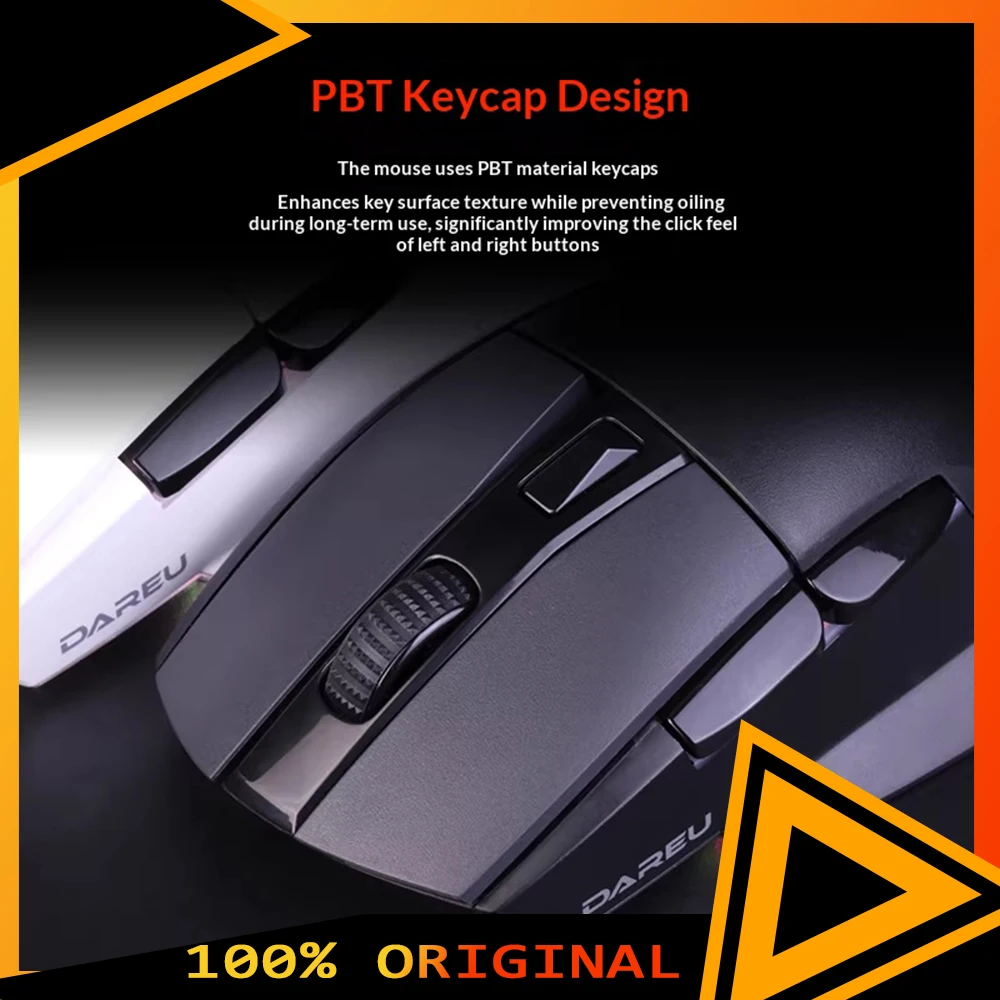 DAREU A955 Gaming Mouse AIM WL Dedicated Sensor 300IPS Mouse 12000DPI 80 Million Transparent Micro Movements For PC Accessories