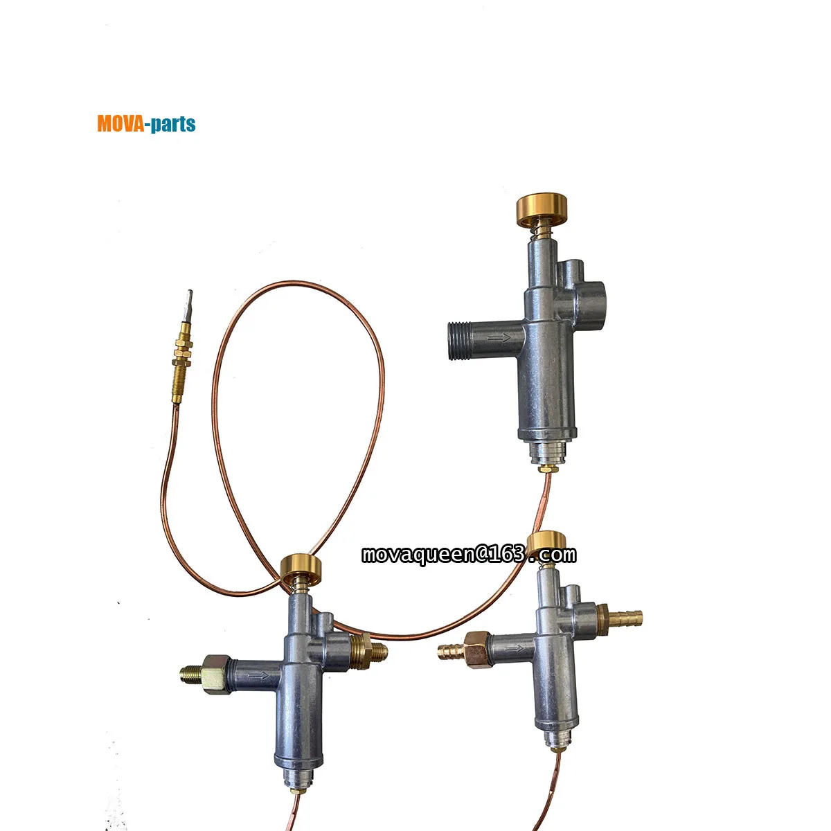 LPG NG Low Pressure Furnace Gas Stove Flameout Protection Gas Control Valve With Connecting Induction Wire