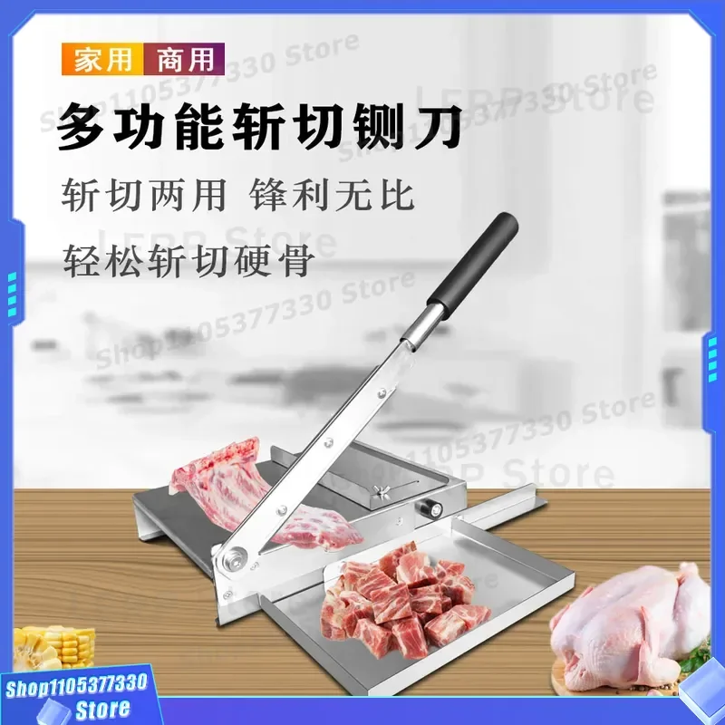 Commercial Electric Bone Cutting Machine Heavy Duty Meat Chopper for Chicken Ribs Multifunctional Household Kitchen Food