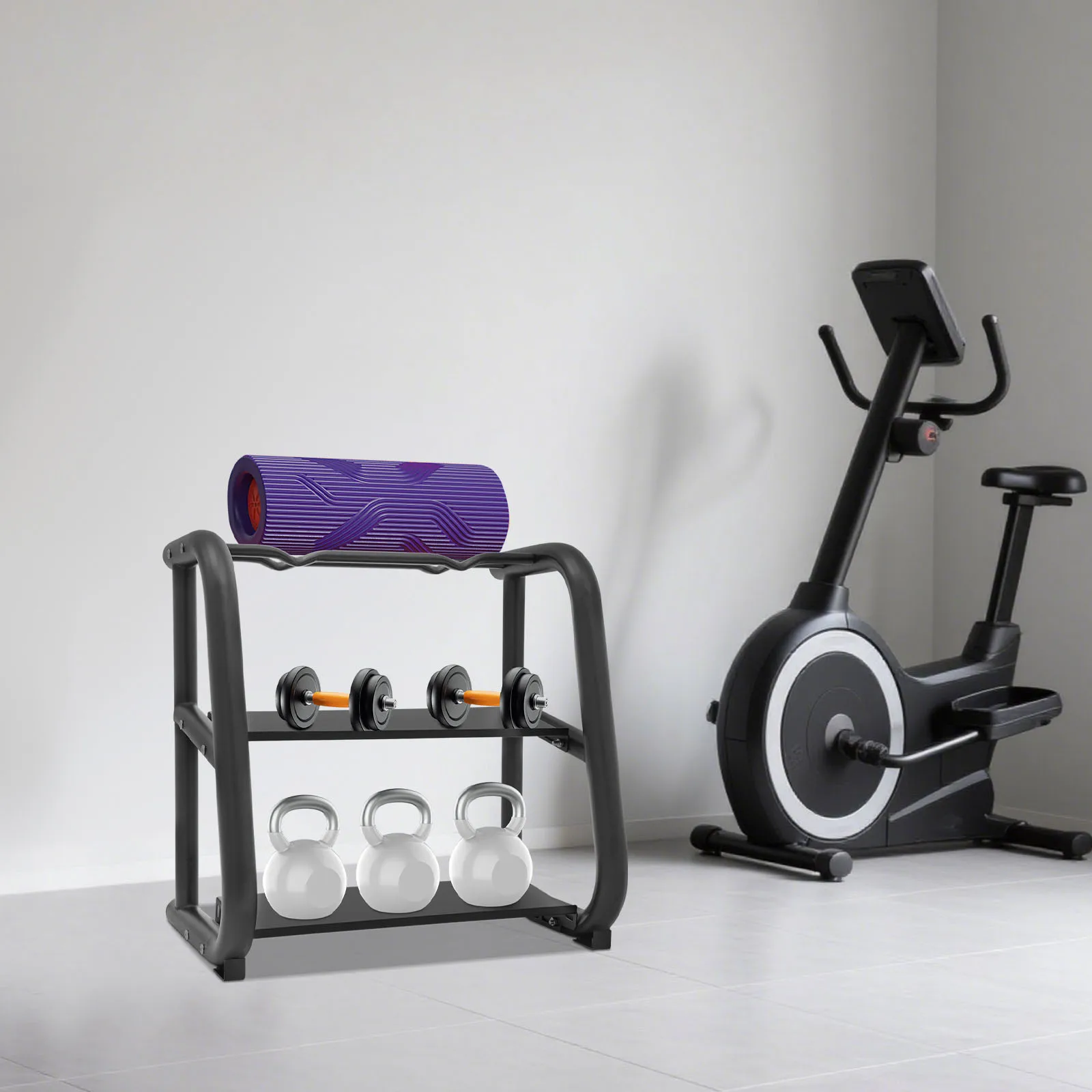 

Kettlebell Storage Rack, Dumbbell Stand, Multifunctional Weight Stand, 220.46lbs Load-bearing Capacity
