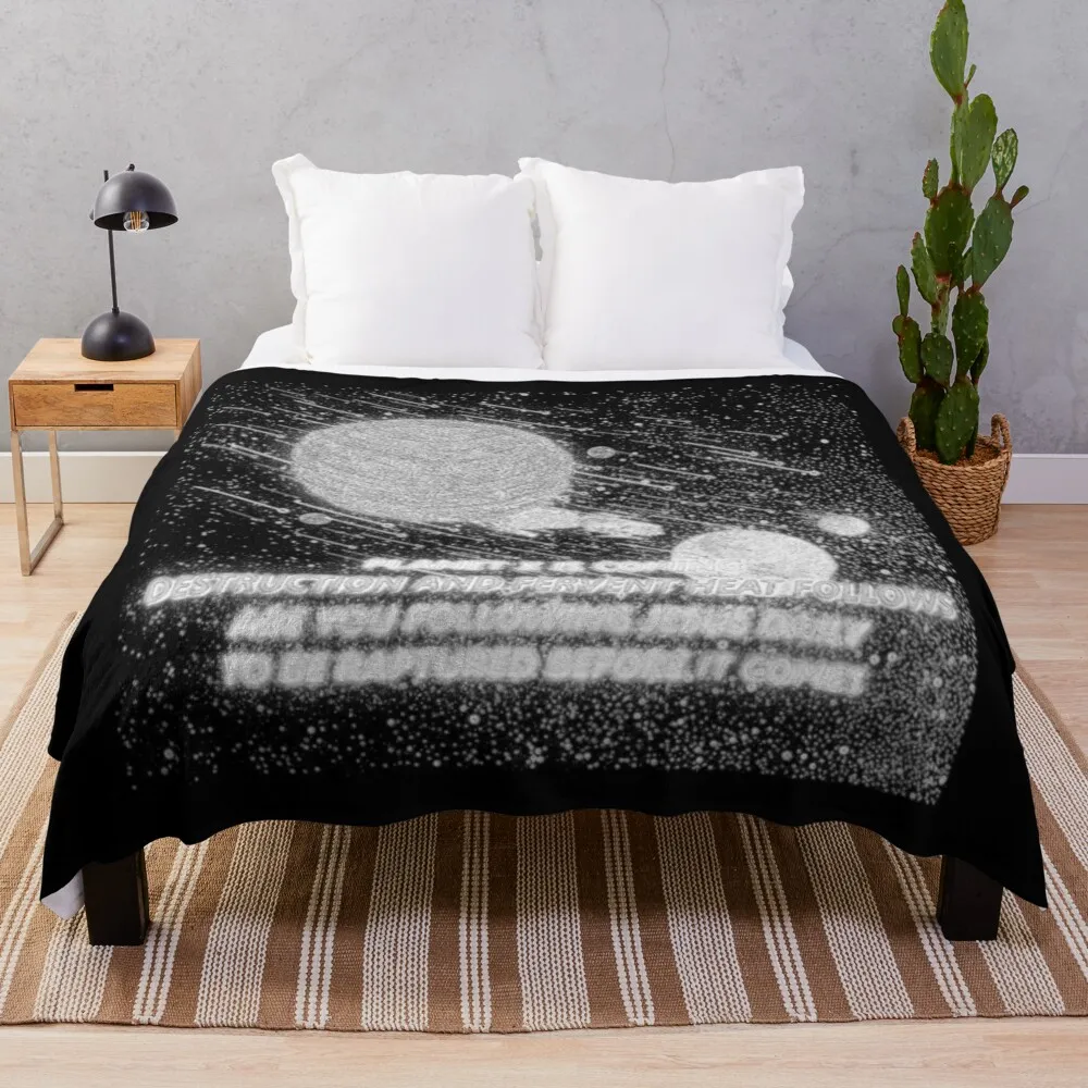 

PLANET X IS COMING B&W Sketch L1 #12 Throw Blanket Sofa Throw Decorative Sofas Blankets