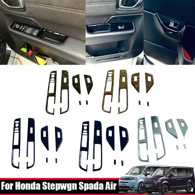 RHD for Honda Stepwgn Spada/Air 2022 2023 2024 ABS Door Armrest Window Lift Button Switch Cover Glass Rise Control Panel Cover