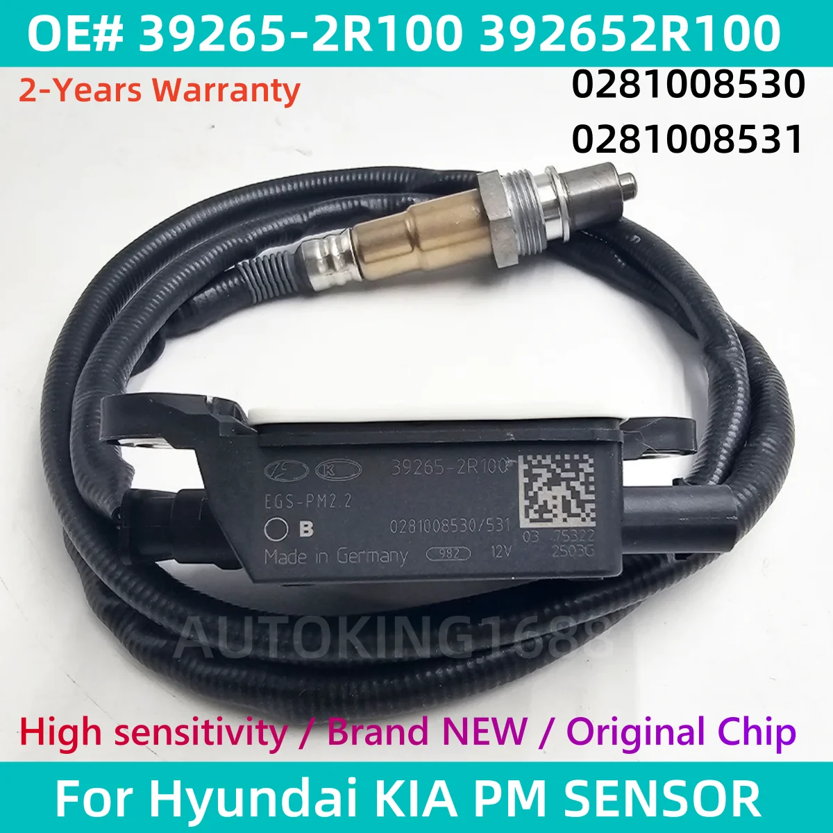

High Quality 39265-2R100 392652R100 0281008530 0281008531 Diesel Particulate Matter Sensor PM Sensor for Hyundai 39265 2R100