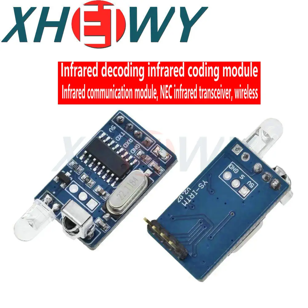 IR Infrared Remote Transmitter Receiver Wireless Module Infrared Decoding Encoding Module Wireless Serial Communication NEC Code