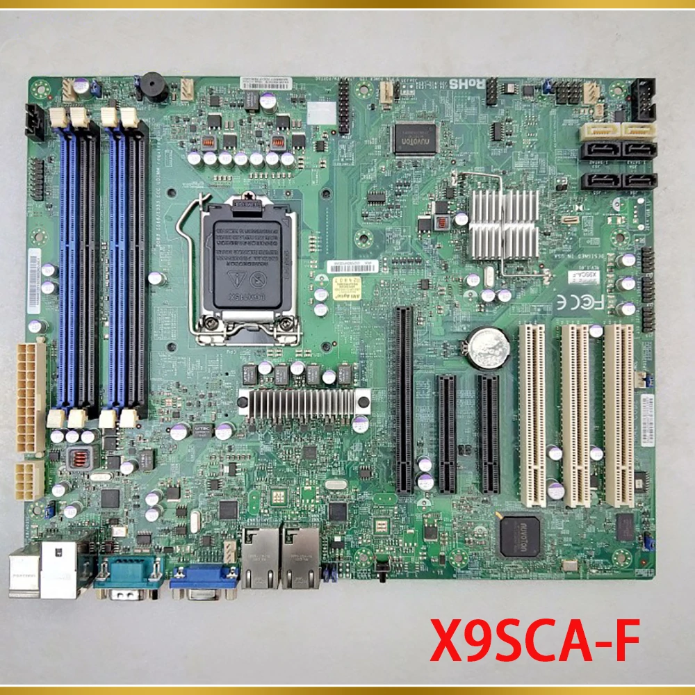 For Supermicro Xeon Motherboard  E3-1200 V1/V2 Series 2nd And 3rd Gen Core i3 LGA1155 DDR3 X9SCA-F 