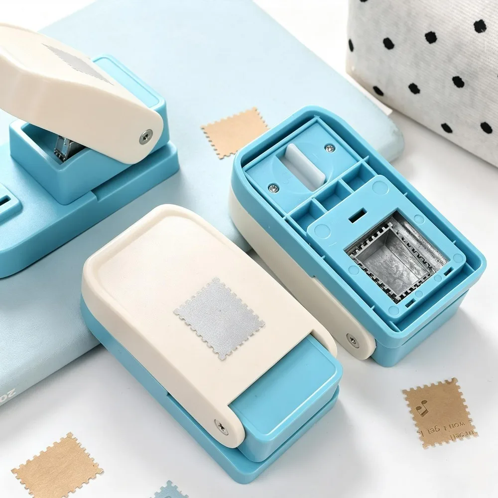 Rectangular Postage Stamp Punch Ware Rectangle Craft Lever Punch Handmade Various Paper Punch for Crafting Scrapbooking Cards