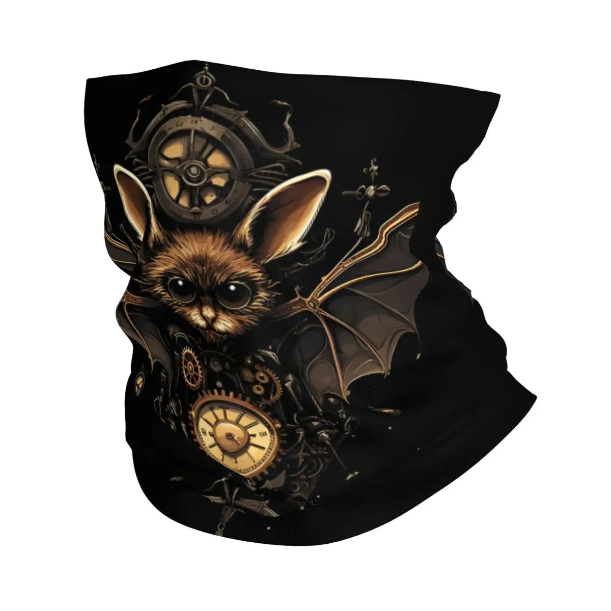 Steampunk Gothic Bat Headband Neck Warmer Men Ski Running Tube Scarf Medical Nurse Face Bandana Gaiter