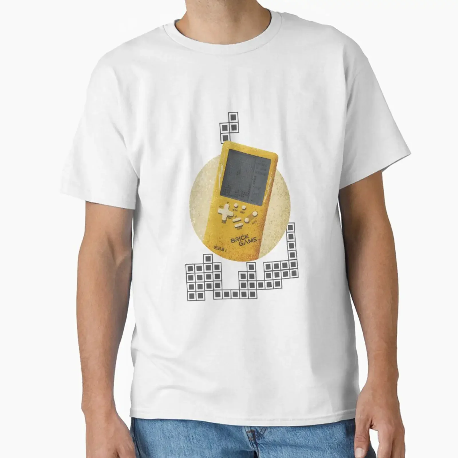Brick Game Handheld designed and sold by srabonarafat vintage Washed Top For Everyday Wear Soft streetwear Breathable Stylish