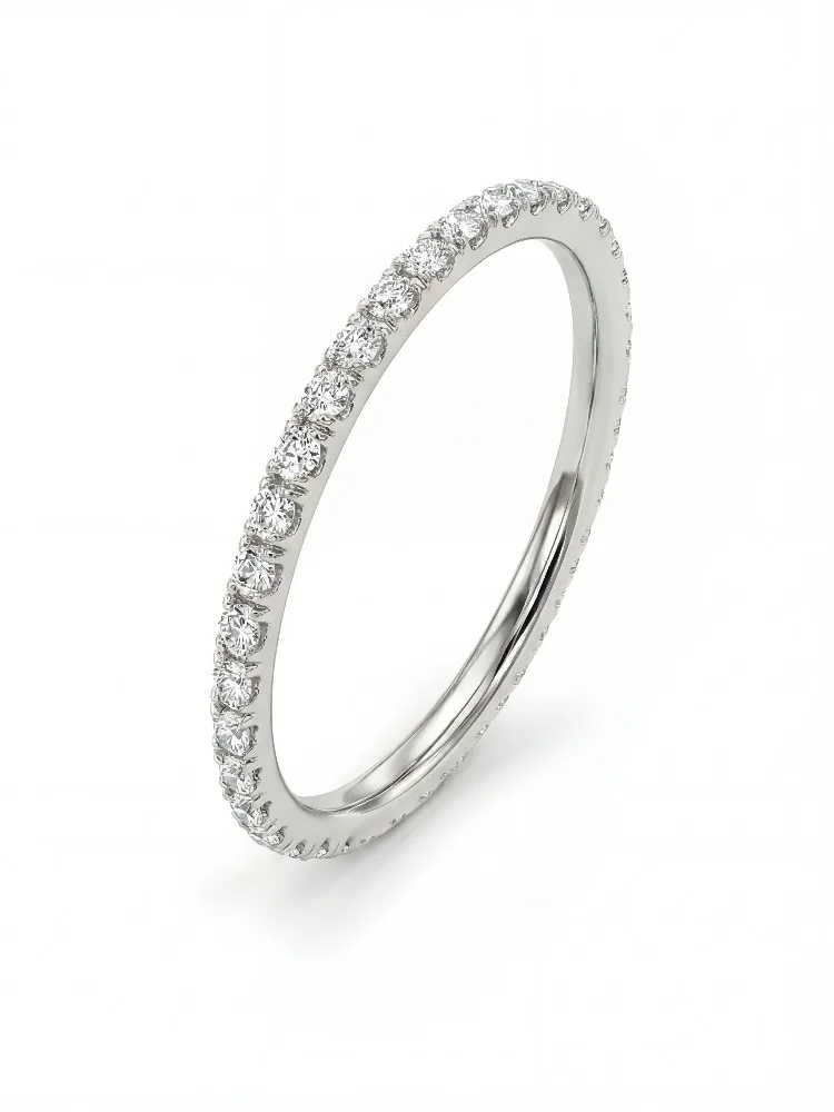 GRA Echte Runde Moissanit-Diamant Glänzende Modische Ringe für Frauen Verlobung Jubiläum 925 Sterling Silber Feiner Schmuck – Detail 5