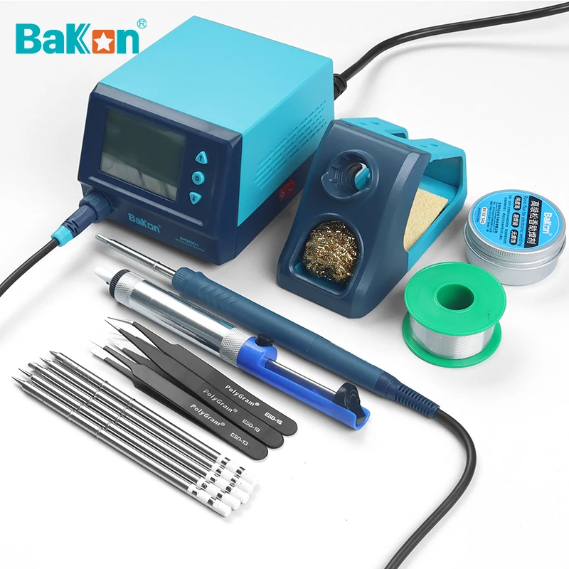 Bakon-Station de Soudage BK969D t12 pour Réparation de Téléphone, Température Constante Intelligente, Sans Plomb, 18 Outils