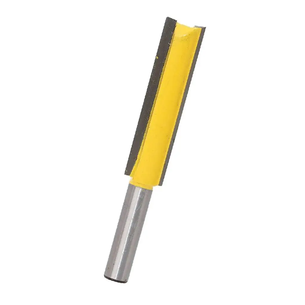 Long Straight Router Bit 2 Flute 8mm Shank Woodworking Cutter For Power Tool