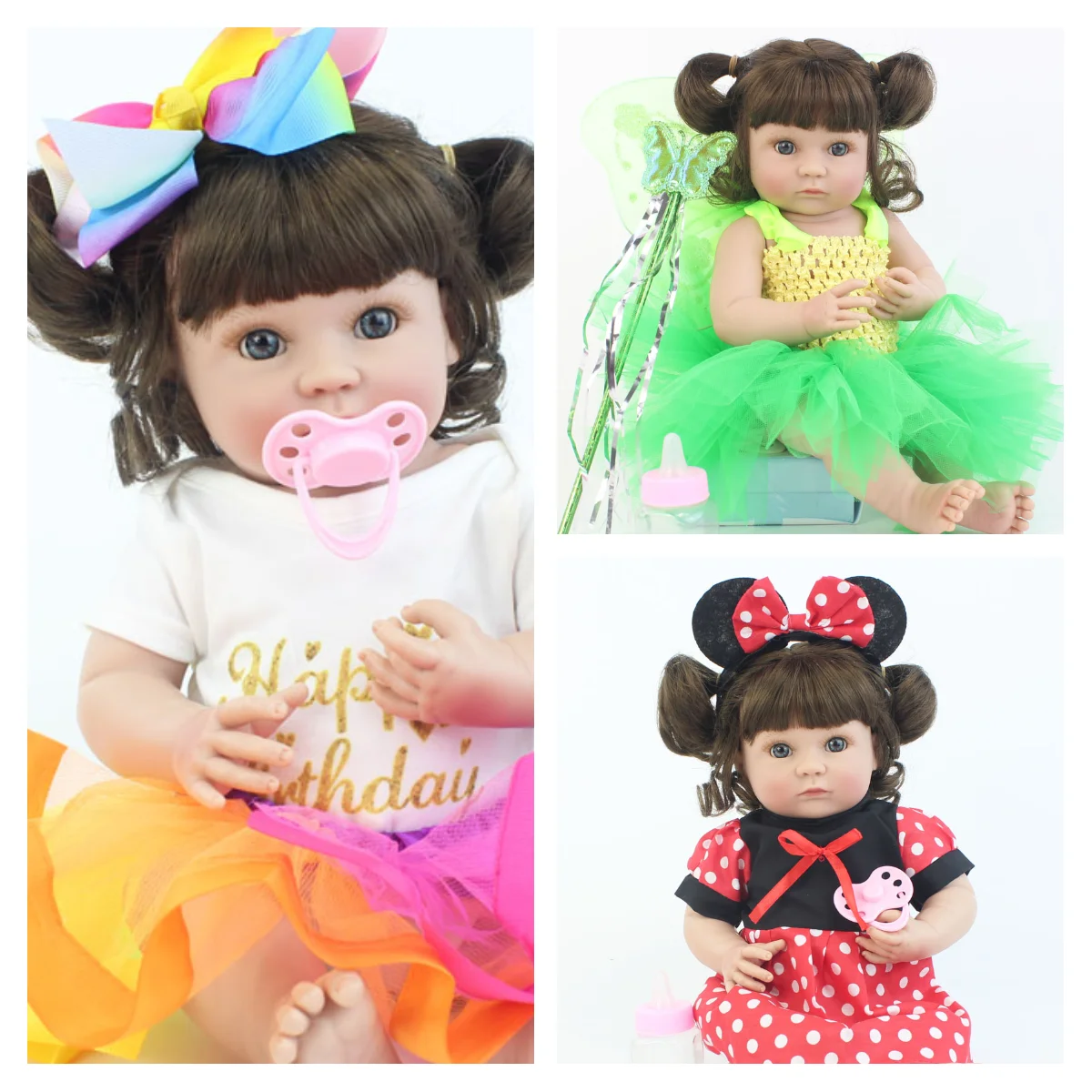 40cm Full Body Silicone Reborn Baby Doll 15