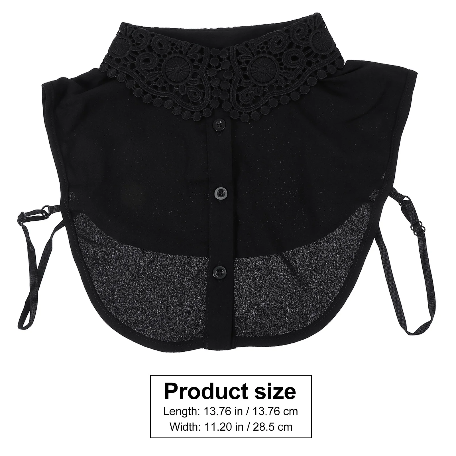 1Pcs All-Match Fake Collar Chiffon Shirt False Collar Detachable for Women Sweater T-Shirt Clothes Accessory Blouse Decoration