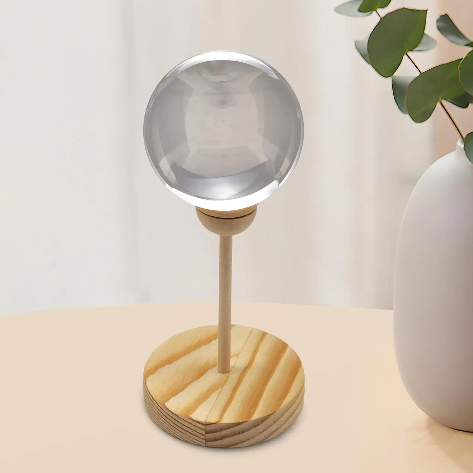

Crystal Ball Stand Easter Egg Display Stand Wooden Baseball Sand Crystal Sphere Holder for Geode Photography Props Home Decor