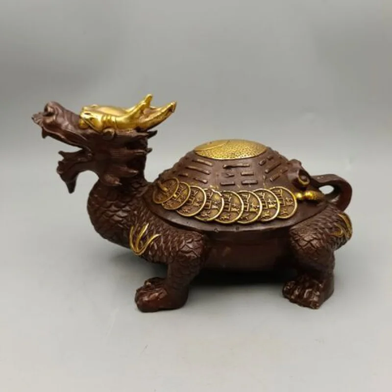 New product Bagua Back Money Copper Dragon Turtle