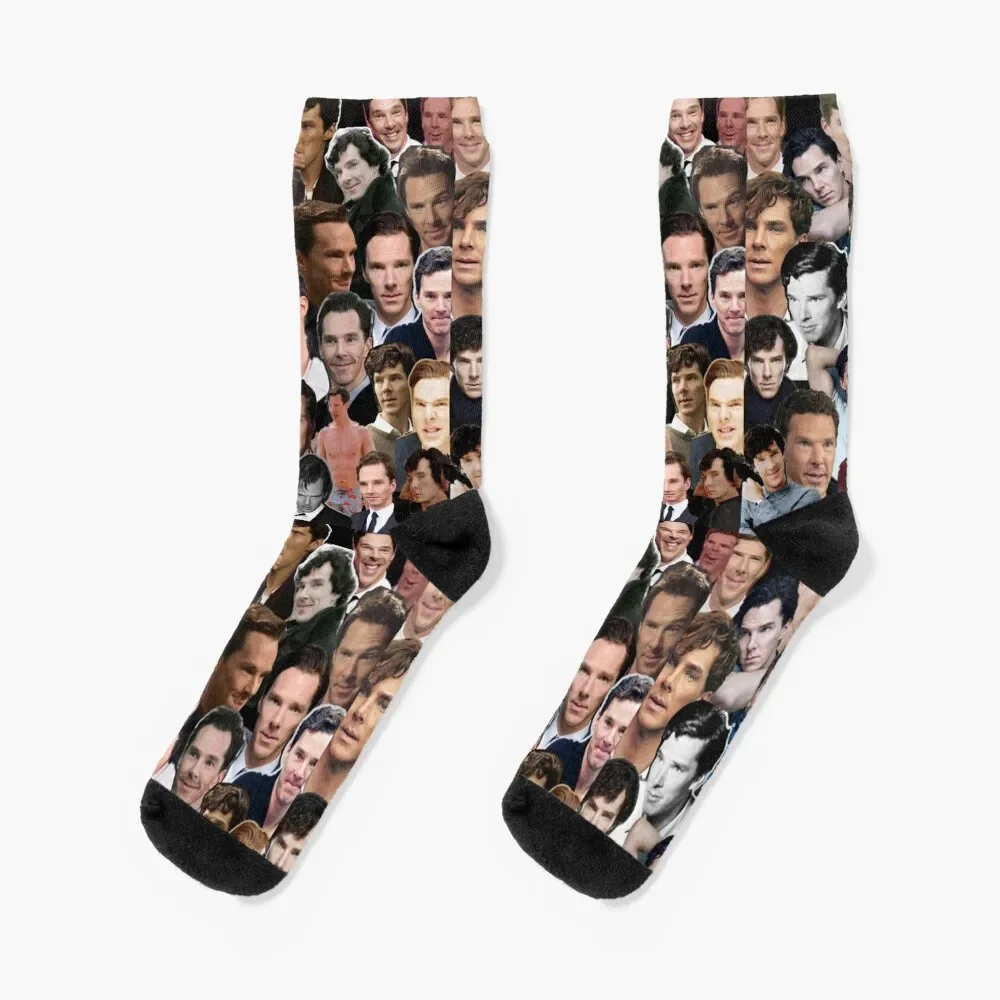 

Benedict Cumberbatch Collage Socks New year's sports and leisure sport Socks Man Women's