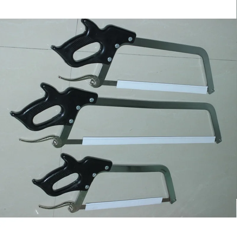 Commercial manual stainless steel meat saw, stainless steel bone saw, slaughter saw 18-25 inches