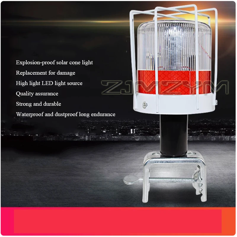 Solar Powered Warning Light LED Beacon Light Controlled Navigation Signal Sailing Warning Light With Different Fixed Iron Base