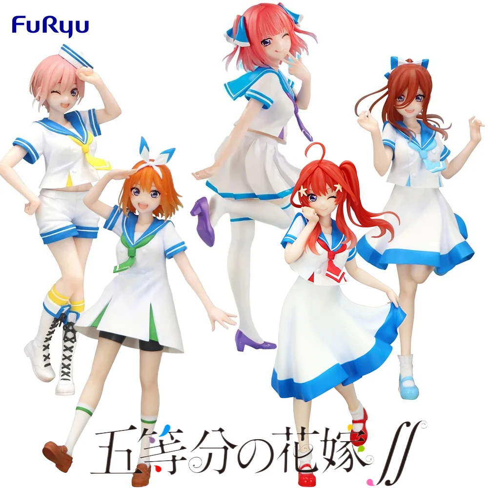 FuRyu Trio-Try-iT The Quintessential Quintuplets Nakano Ichika Nino Miku Yotsuba Itsuki Sailor Suit PVC Anime Action Figures Toy