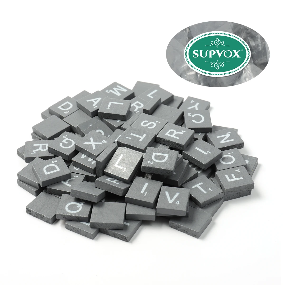 

100pcs Alphabet Puzzle Small Unfinished Natural Crafts Safe Smooth Surface DIY Projects