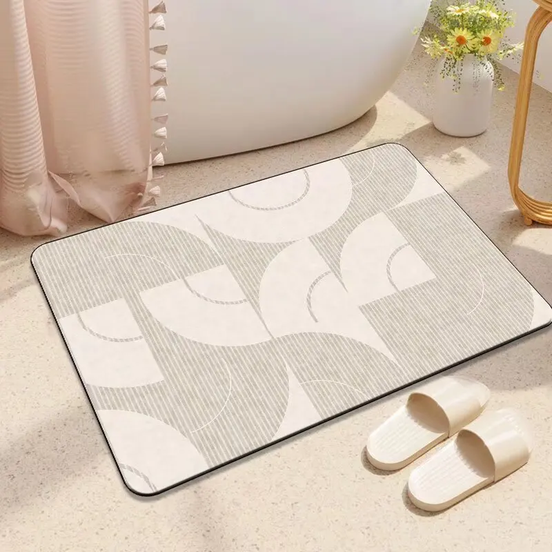 دياتوم الطين ماصة حصيرة باب الدخول عالية الجودة عدم الانزلاق التجفيف السريع القدم حصيرة الحمام الكلمة حصيرة المطبخ ماصة سجادة ضد الإنزلاق