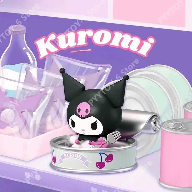 

Sanrio Kuromi Snack Series Doll Set Character Doll Animation Peripheral Room Decoration Ornaments Collection Model Birthday Gift