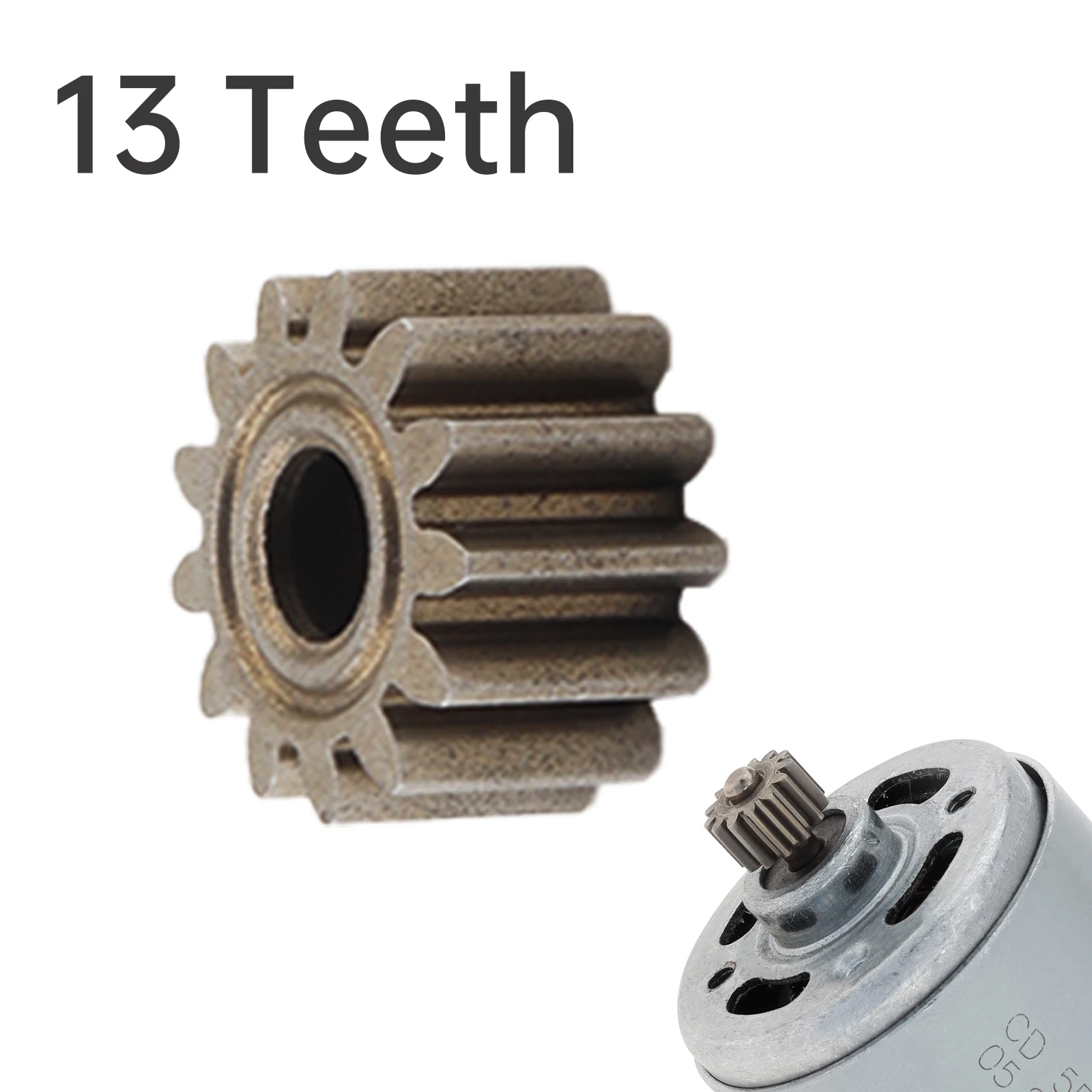 13 Teeth Replaceable RS550 DC Motor Gear for 10.8V 12V 14.4V 16.8V 18V 21V 25V RS 550 DC Motor Gear