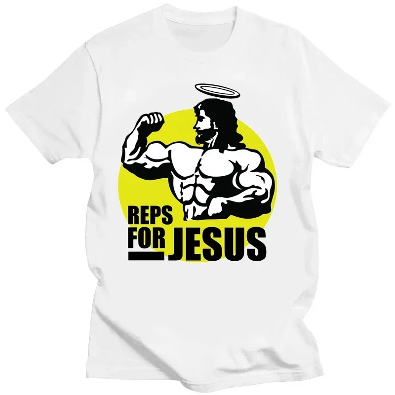 Tiger Dieb Art T-shirt Reps for Jesus GYM T-shirts  Women Men Clothing Tees Tops Camisas Casual Short Clothes Vintage Top