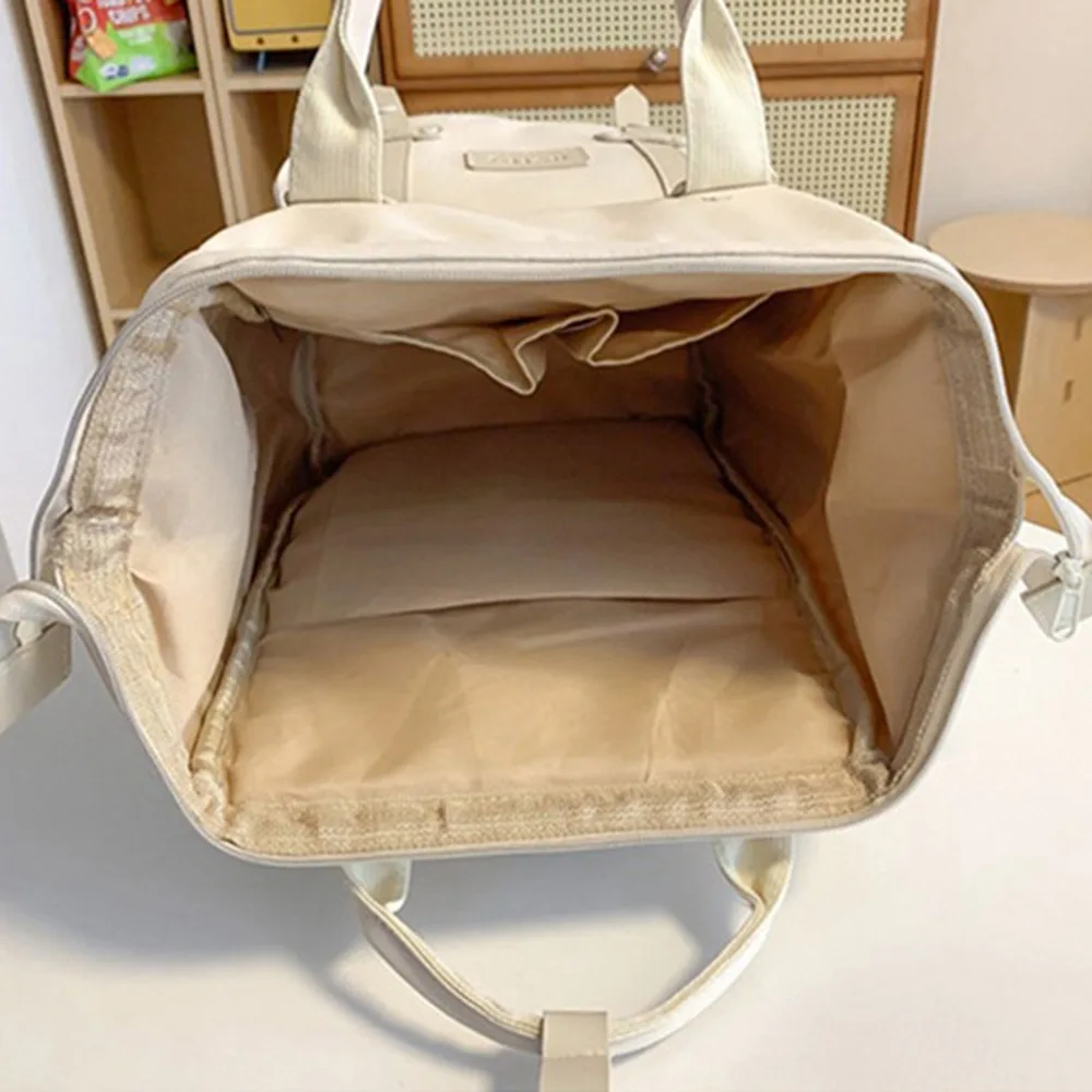 Nylon Mommy Backpack Large Capacity Anti Splash Water Baby Diaper Bag Multifunctional Wear-resistant Mommy Shoulder Bag Travel