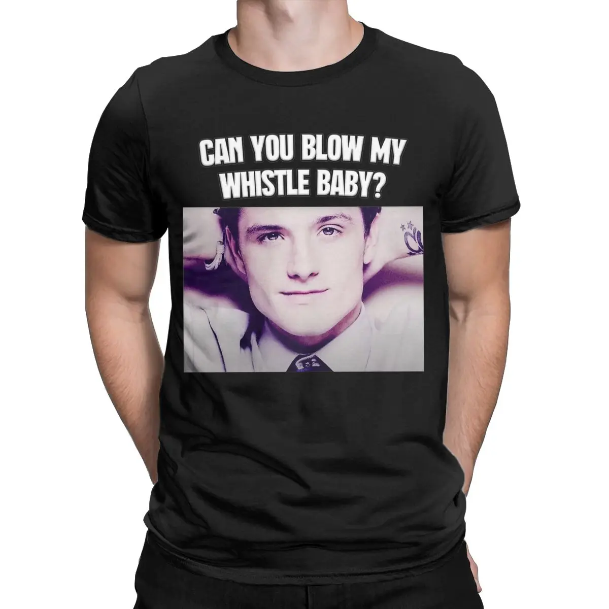 Leisure Can You Blow My Whistle Baby Josh Hutcherson T-Shirt Men 100% Cotton T Shirt Short Sleeve Tee Shirt New Arrival Clothes