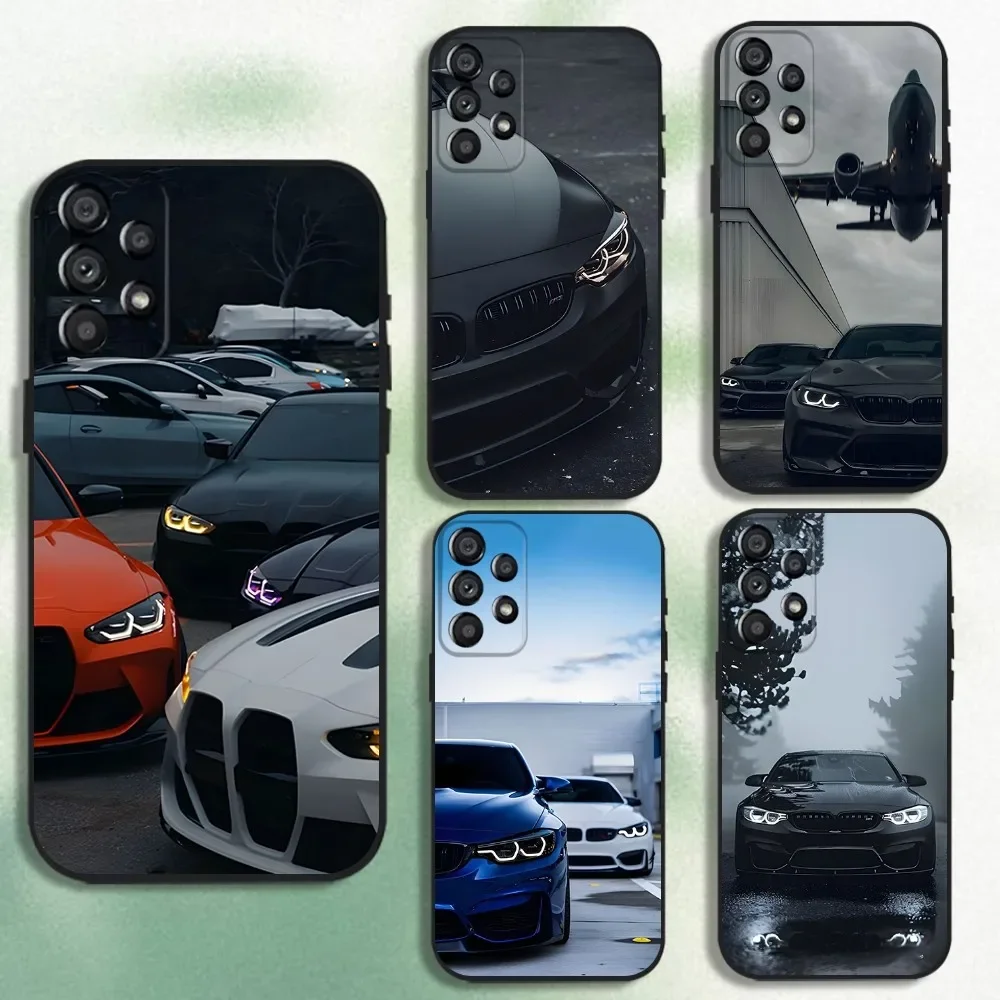 Black White for B-BMW  Phone Case For Samsung Galaxy A20,A21s,A22,A31,A32,A52,A53,A72,73,A80 Soft Black Cover