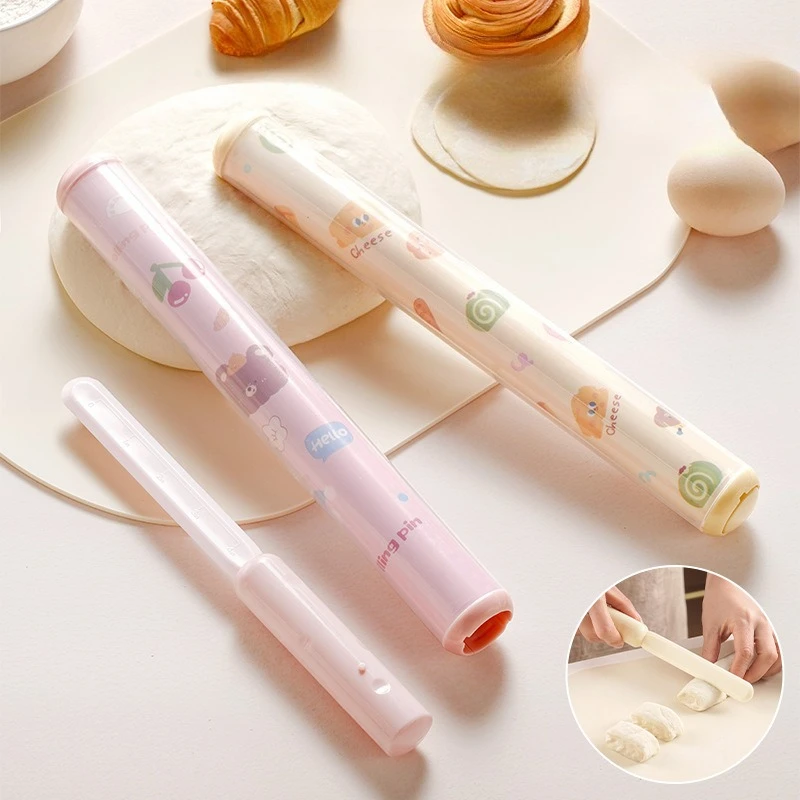 

Rolling Pin Special Rolling Dumpling Skin Noodles for Kitchen with Scale Multifunctional Noodle Cutter Household Rolling Pin