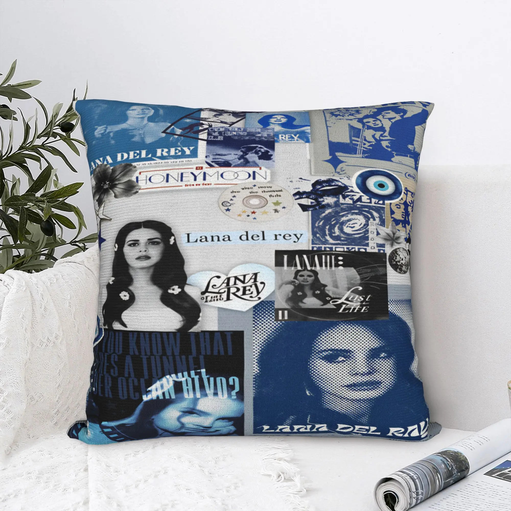 Lana Del Rey Singer Lizzy Grant  Pillow Cover  Comfy Cushion Cover Morden Pillow Case For Wedding Party Home Decor