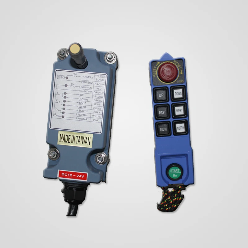 buttons single speed 12v 220v 380v radio wireless industrial waterproof crane electric chain remote controller