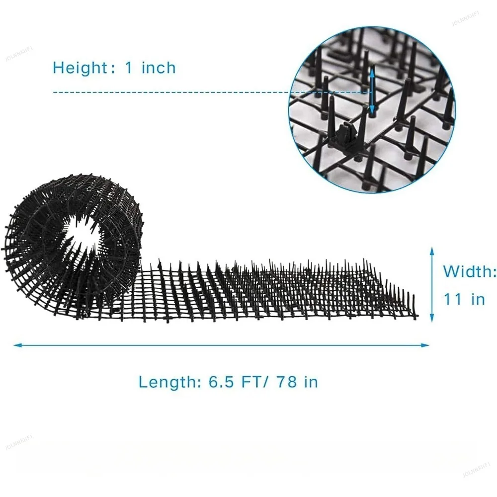 Cat Proof Bird Repeller Netting Anti-Cat Spikes-Heavy Duty Eco-Friendly HARMLESS Pet Barrier Balcony/Roof/Walls-Deterrent Mesh