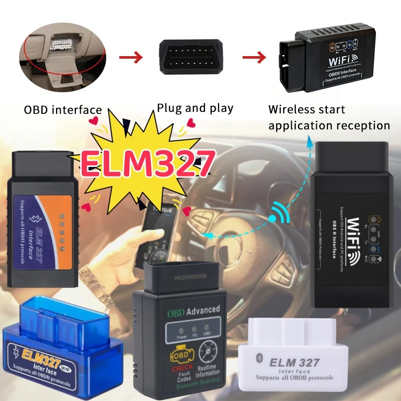 New OBD II WIFI ELM327 V 1.5 Scanner OBD II Automotive Fault Detection Instrument Simple And Easy To Operate