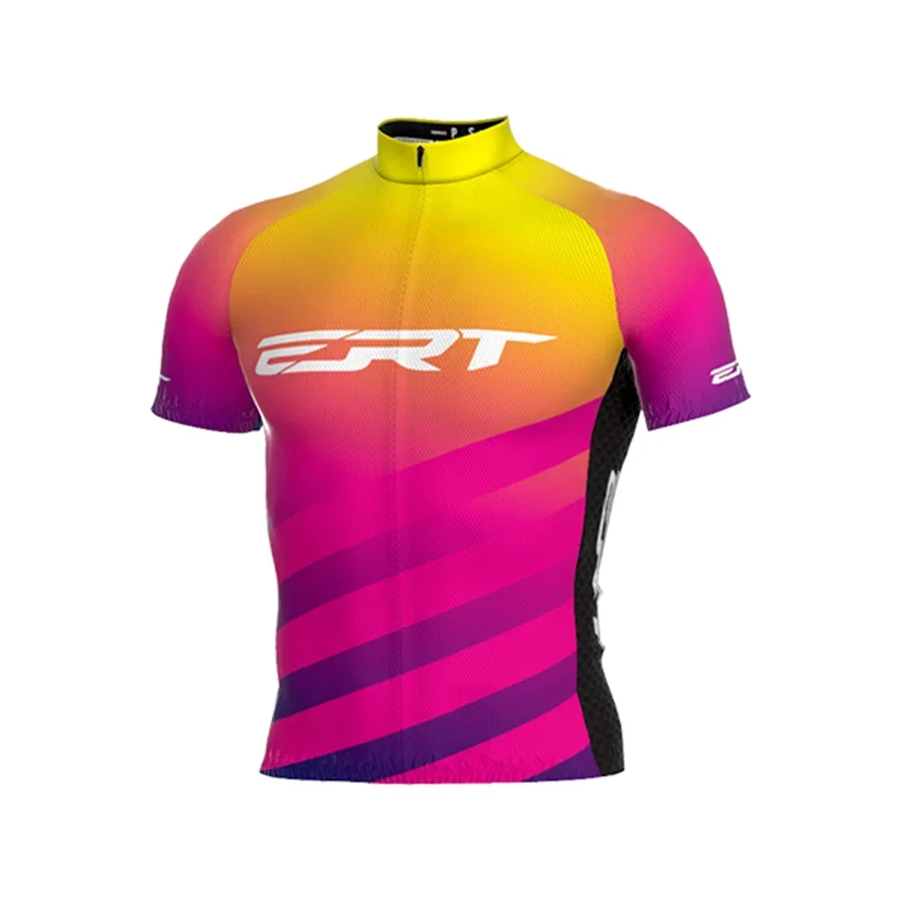 Summer Ertracing Race Men's Cycling Jerseys Bicycle Breathable Shirts Roupa Ciclismo Maillot Camisa De Time Bike Clothing 2024