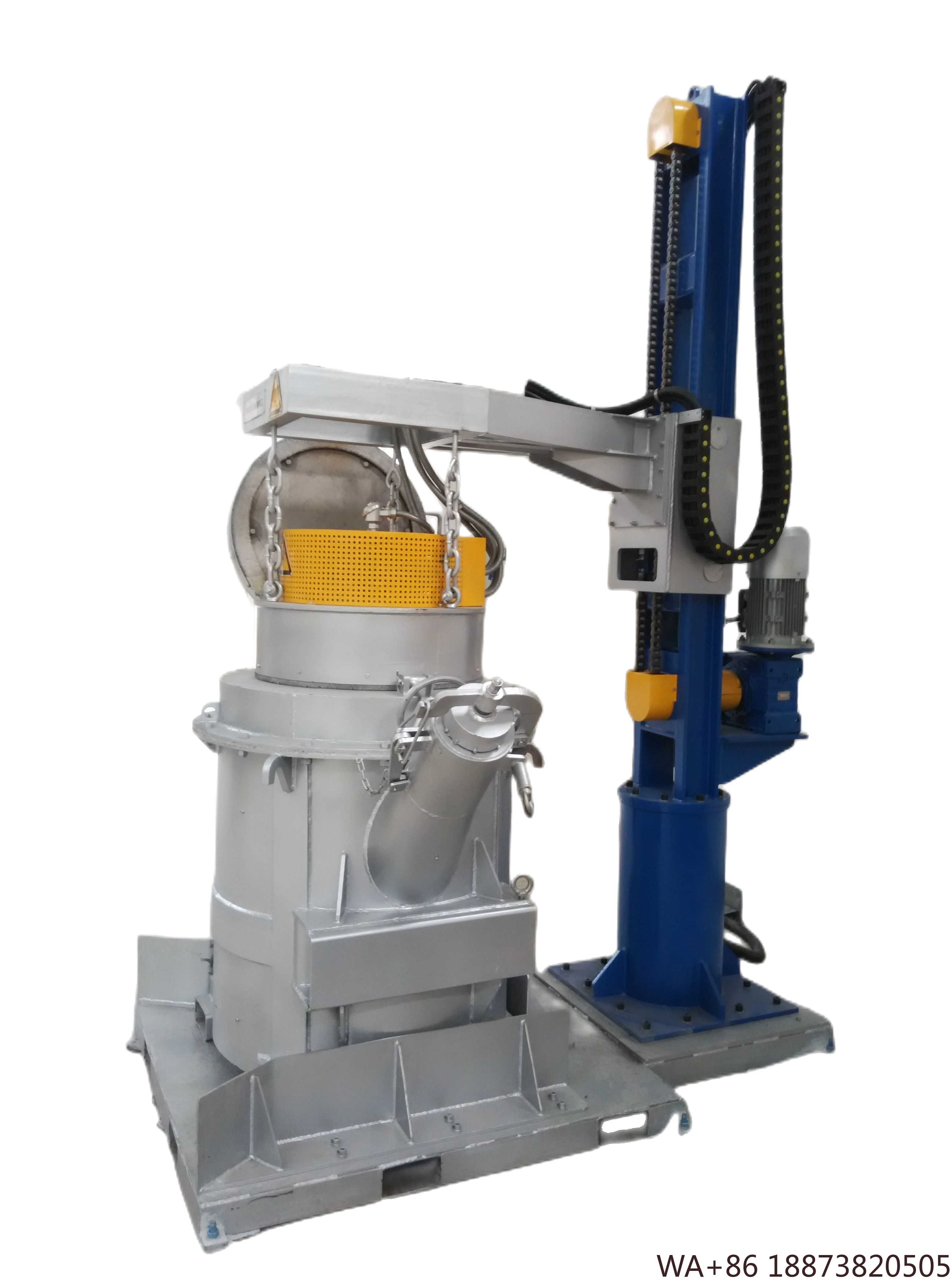 معدات التفريغ والتدفق الدوارة من الألومنيوم مع دوار الجرافيت وعمود للنقاء المنصهر #3