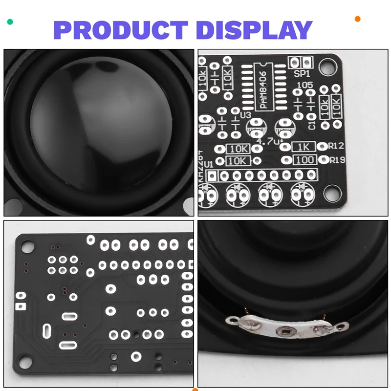 Exquisite-PAM8406 DIY Bluetooth-luidsprekerset Elektronische versterker Soldeerproject USB Stereo Home Speaker Kit