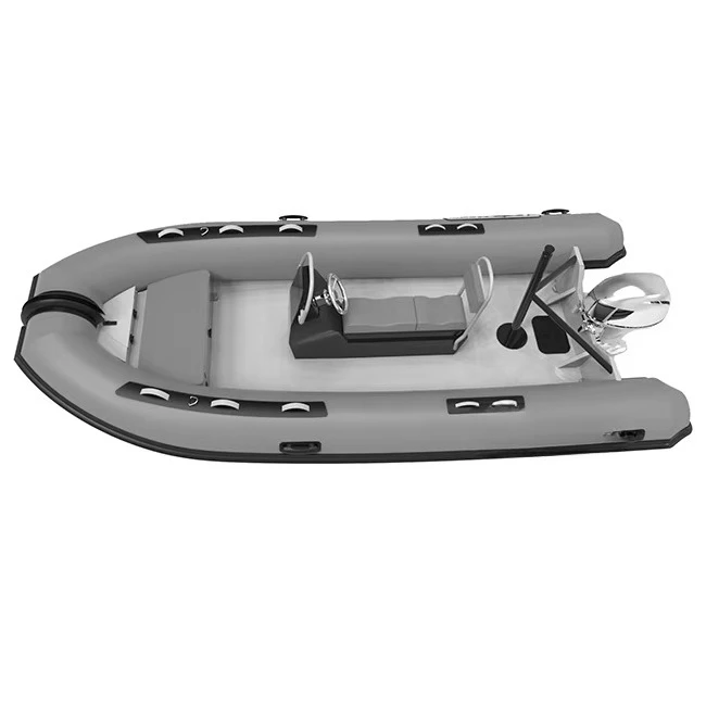 New Design 13.6ft Hot Sale Rhib 420 Aluminum RIB Hypalon/PVC Inflatable Boat