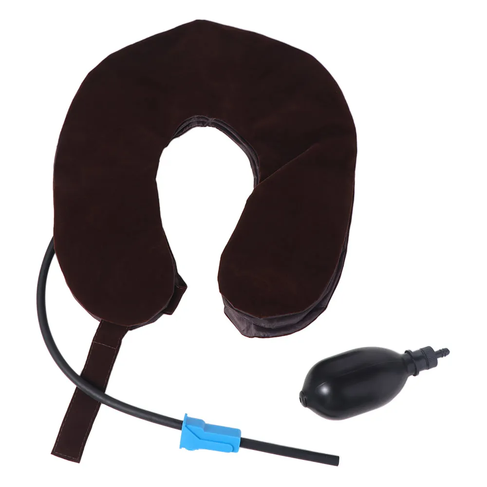 

3-слойные надувные носилки для шеи, удобная защита, мягкая подушка для шеи, шейный воротник, полуодинарная трубка