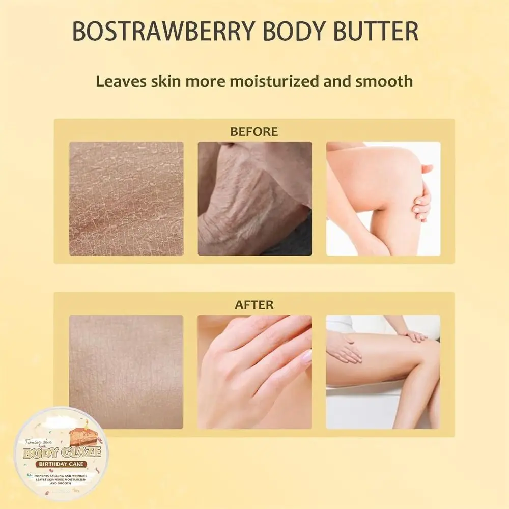 Whipped Butter Body Glaze Cream Body Care Anti Aging Donut Body Moisturizer Deeply Hydrating Radiant Body Butter Women