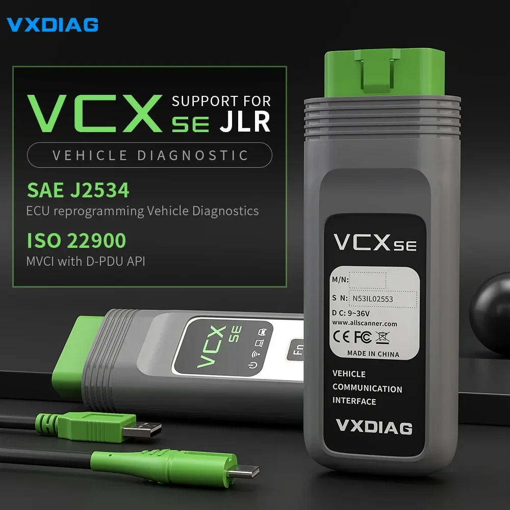 VXDIAG VCX SE FOR JLR DOIP Allscanner OBD2 Car Diagnostic Scanner Pathfinder SDD ECU Coding J2534 Programming Tool