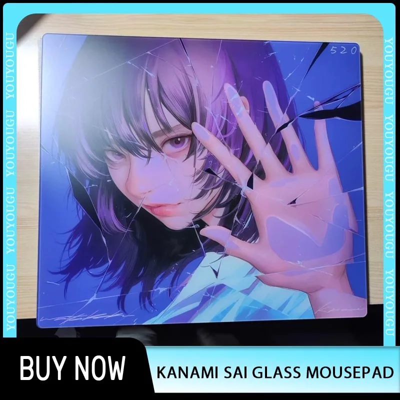 

Replica KANAMI SAI Glass Mouse Pad kanami The SAI II Gaming MousePad 490*430 Smooth Glass Pad Desk Duplicate Edition Mat For fps