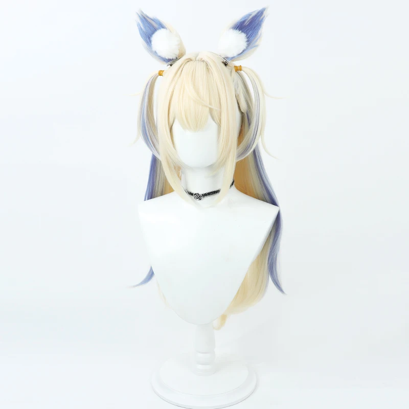 Hololive EN VTuber Fuwawa Abyssgard شعر مستعار تأثيري أنيمي لعب الأدوار زي حفلة الدعامة الشعر الاصطناعية #4