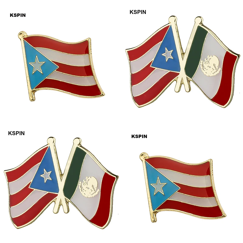 

10pcs a lot PUERTO RICO flag pin lapel pin badge 10pcs a lot Brooch Icons KS-0239