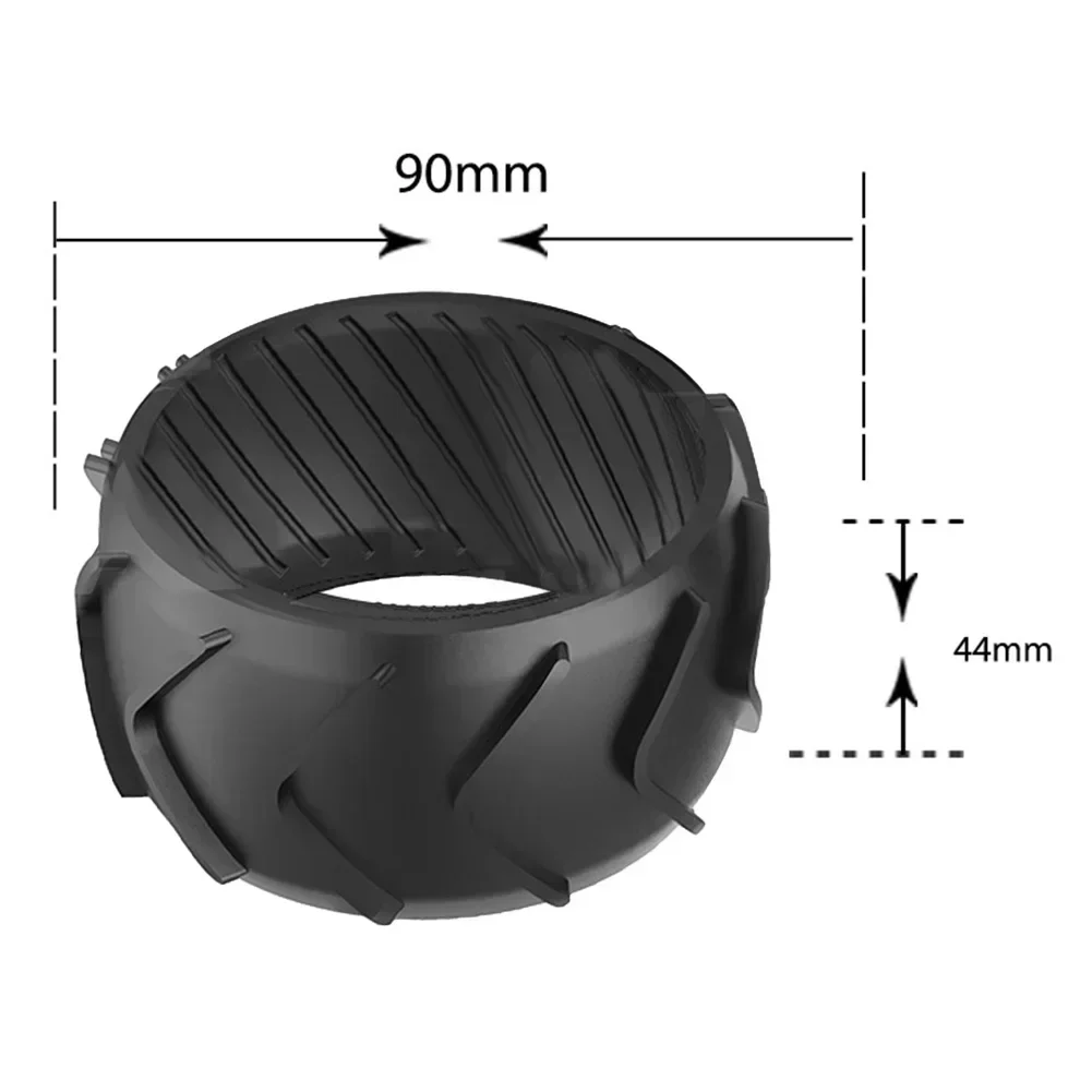1pcs Wheel Protection For Worx Robotic Lawnmower Front Wheel M500 M700 Plus Black Rubber Wheel Protection