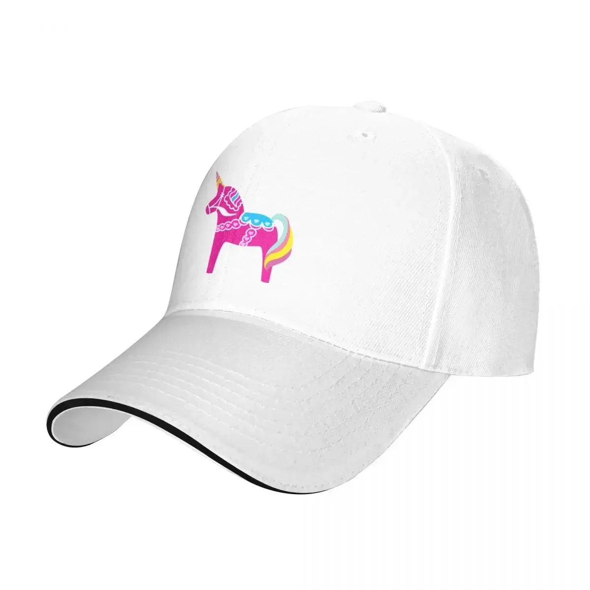 Pink Dala Unicorn Horse Fun Swedish Baseball Cap Visor Golf cap new in hat Men's cap Women's